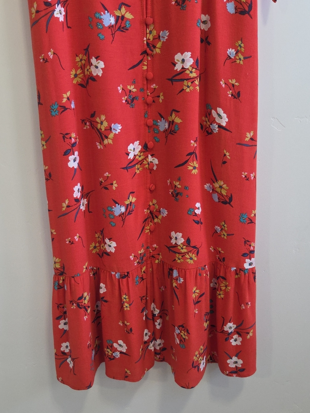 Maeve Eudora Red Floral Dress with Tie Detail - Picture 6 of 7